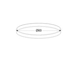 Kit que incluye perfil circular de aluminio y cubierta de metacrilato frost. Para fabricar espectaculares luminarias LED con múltiples opciones de instalación. Lacado en color blanco mate.