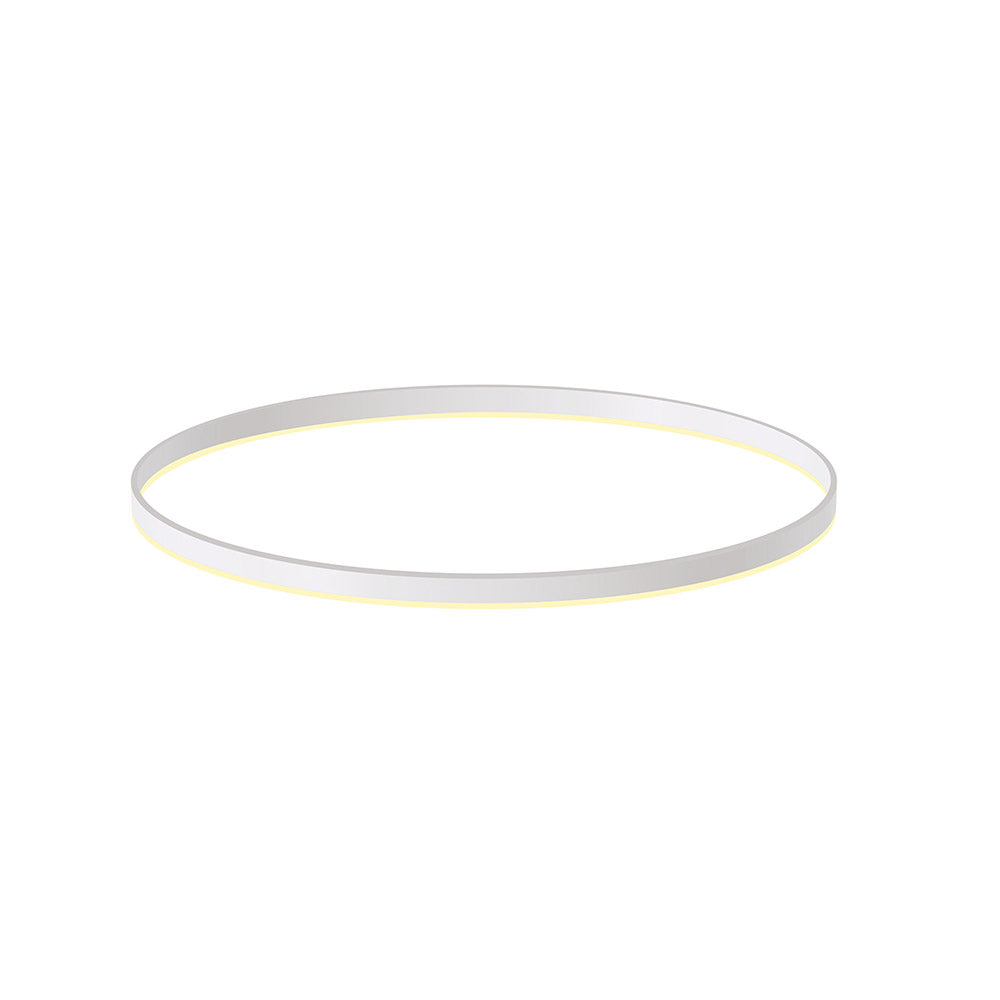 Kit que incluye perfil circular de aluminio y cubierta de metacrilato frost. Para fabricar espectaculares luminarias LED con múltiples opciones de instalación. Lacado en color blanco mate.