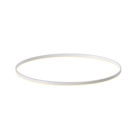 Kit que incluye perfil circular de aluminio y cubierta de metacrilato frost. Para fabricar espectaculares luminarias LED con múltiples opciones de instalación. Lacado en color blanco mate.