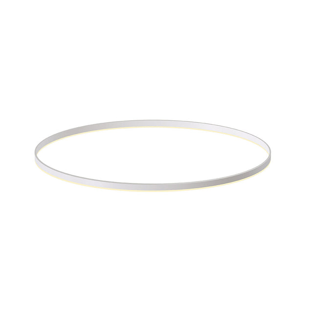 Kit que incluye perfil circular de aluminio y cubierta de metacrilato frost. Para fabricar espectaculares luminarias LED con múltiples opciones de instalación. Lacado en color blanco mate.