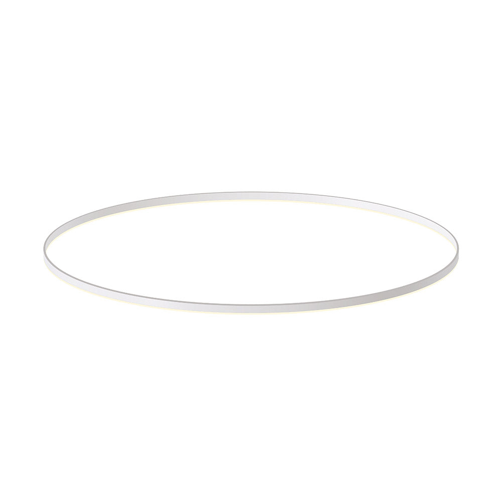 Kit que incluye perfil circular de aluminio y cubierta de metacrilato frost. Para fabricar espectaculares luminarias LED con múltiples opciones de instalación. Lacado en color blanco mate.