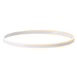Kit que incluye perfil circular de aluminio y cubierta de metacrilato frost. Para fabricar espectaculares luminarias LED con múltiples opciones de instalación. Lacado en color blanco mate.