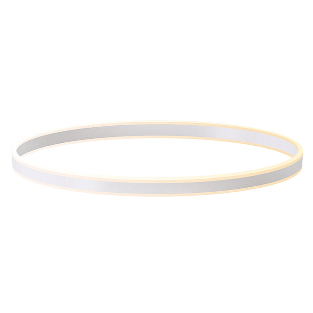 Kit que incluye perfil circular de aluminio y cubierta de metacrilato frost. Para fabricar espectaculares luminarias LED con múltiples opciones de instalación. Lacado en color blanco mate.