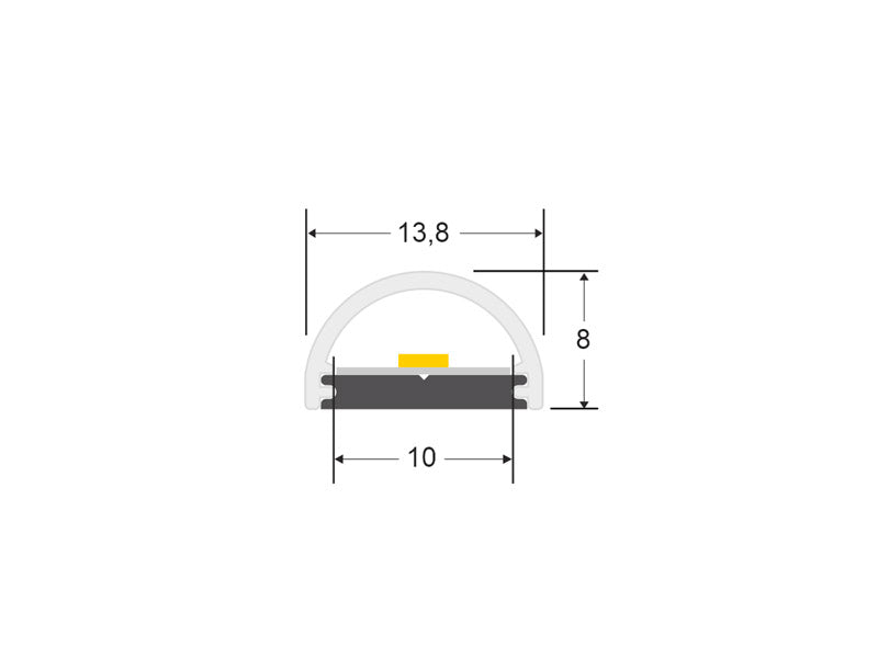 Kit completo que incluye perfil de aluminio, cubierta opal y tapas laterales. Los perfiles aluminio sirven para proteger y ocultar las tiras led, lo que permite realizar instalaciones con tiras de led profesionales, limpias y con estilo.