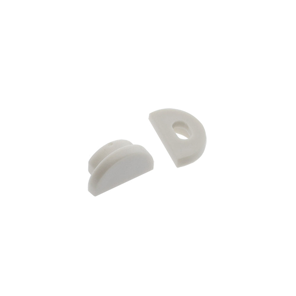 Kit que incluye las tapas de cierre derecha e izquierda del perfil led MOON.