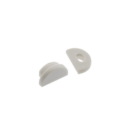 Kit que incluye las tapas de cierre derecha e izquierda del perfil led MOON.