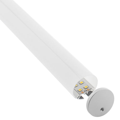 Kit que incluye perfil de aluminio, cubierta opal y tapas laterales. Para proteger y ocultar las tiras led, lo que permite realizar instalaciones profesionales, limpias y con estilo.