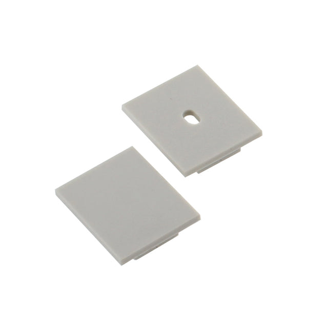 Kit que incluye las tapas de cierre derecha e izquierda del perfil led STEP.