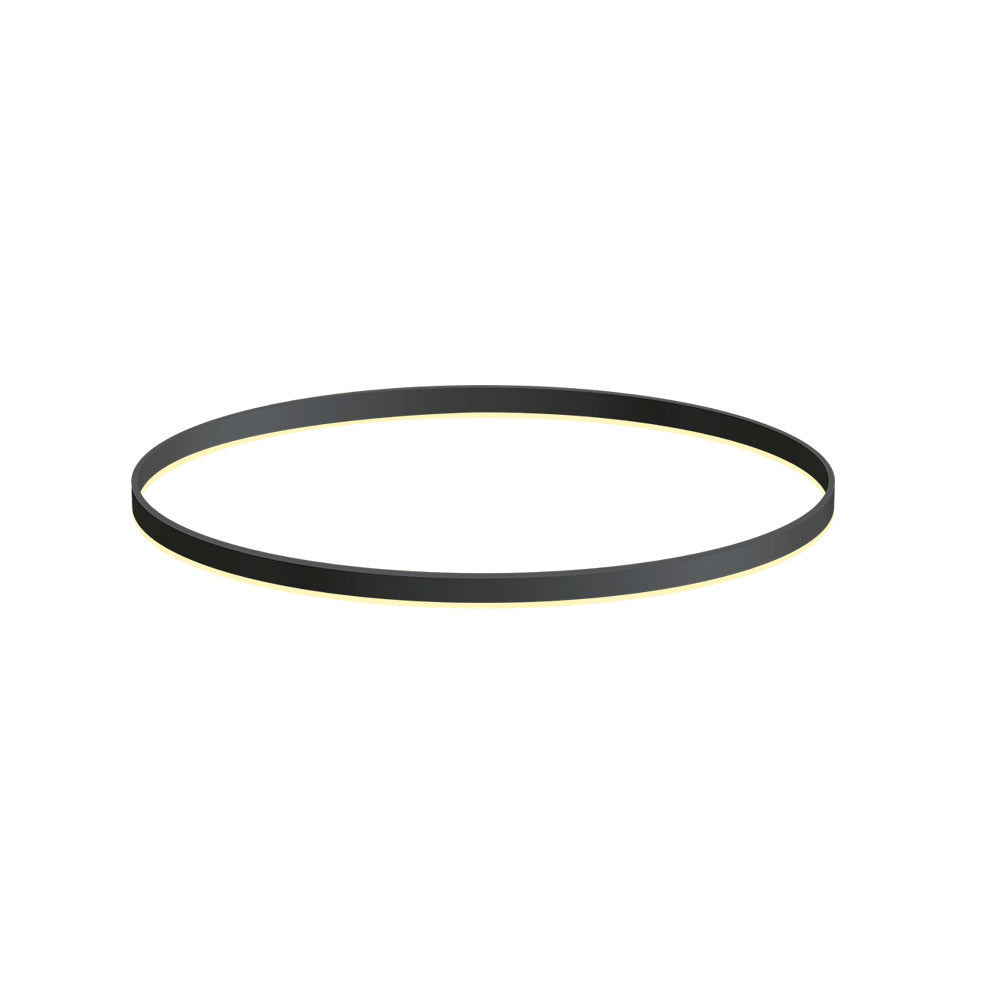 Kit que incluye perfil circular de aluminio y cubierta de metacrilato frost. Para fabricar espectaculares luminarias LED con múltiples opciones de instalación. Lacado en color negro mate.