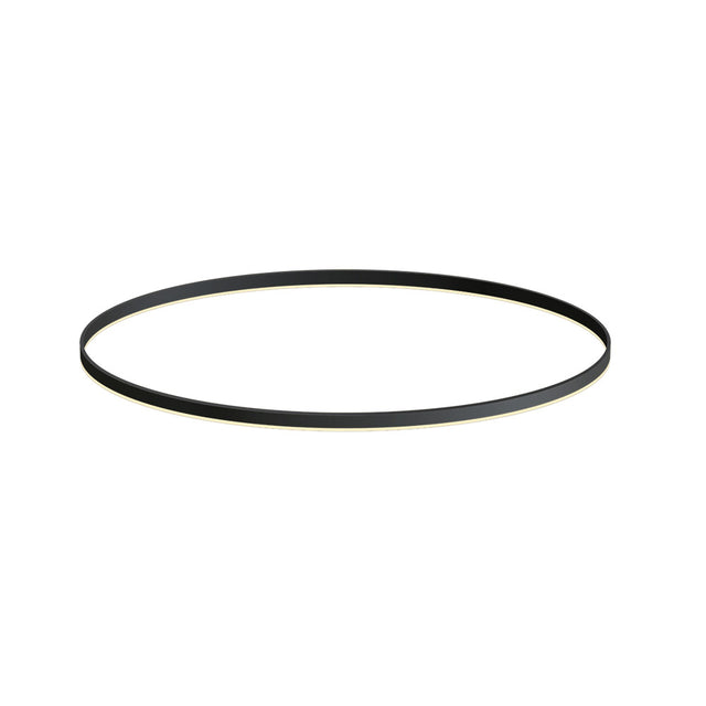 Kit que incluye perfil circular de aluminio y cubierta de metacrilato frost. Para fabricar espectaculares luminarias LED con múltiples opciones de instalación. Lacado en color negro mate.