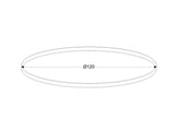 Kit que incluye perfil circular de aluminio y cubierta de metacrilato frost. Para fabricar espectaculares luminarias LED con múltiples opciones de instalación. Lacado en color negro mate.