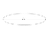 Kit que incluye perfil circular de aluminio y cubierta de metacrilato frost. Para fabricar espectaculares luminarias LED con múltiples opciones de instalación. Lacado en color negro mate.
