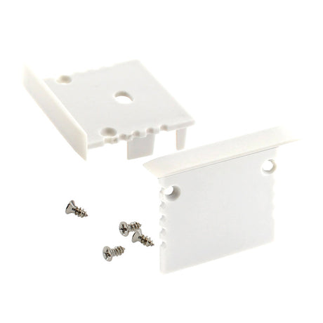 Kit que incluye las tapas de cierre derecha e izquierda del perfil led TEITO.