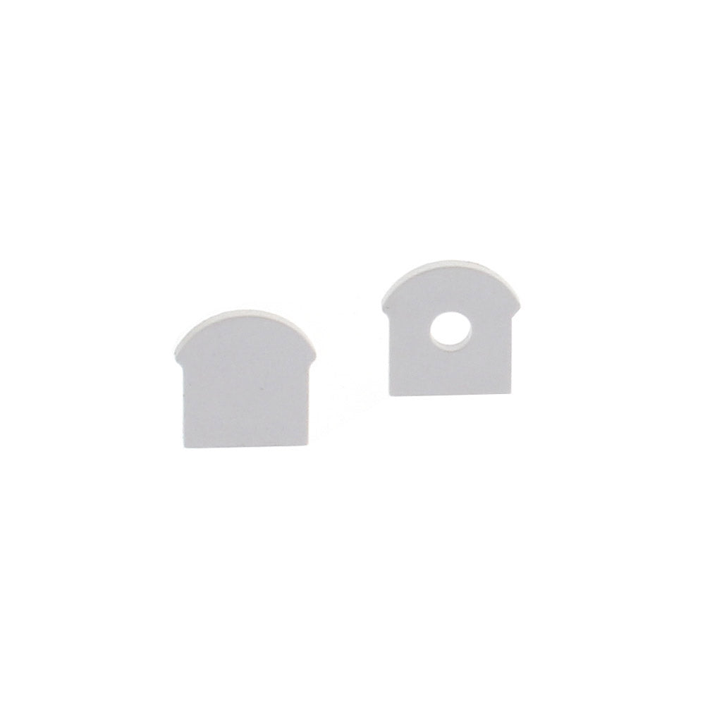 Kit que incluye las tapas de cierre derecha e izquierda del perfil led SUND.
