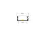 Kit que incluye perfil de aluminio de color negro, cubierta negra y tapas laterales. Para proteger y ocultar las tiras led, lo que permite realizar instalaciones profesionales, limpias y con estilo.