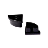 Kit que incluye las tapas de cierre derecha e izquierda del perfil led KORK-mini. Color negro.