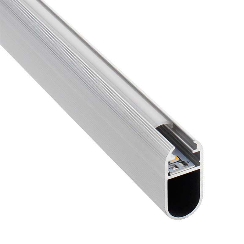 Perfil de aluminio para proteger y ocultar las tiras led, lo que permite realizar instalaciones profesionales, limpias y con estilo.