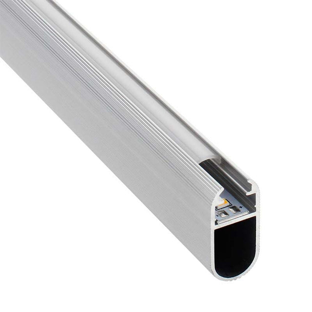 Perfil de aluminio para proteger y ocultar las tiras led, lo que permite realizar instalaciones profesionales, limpias y con estilo.