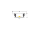 Clip montaje tira led para sujetar los perfiles led a cualquier superficie. Compatible con los perfiles LISEN