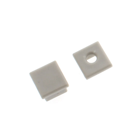 Kit que incluye las tapas de cierre derecha e izquierda del perfil led LIG