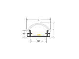 Kit completo que incluye perfil de aluminio, cubierta opal y tapas laterales. Los perfiles aluminio sirven para proteger y ocultar las tiras led, lo que permite realizar instalaciones con tiras de led profesionales, limpias y con estilo.