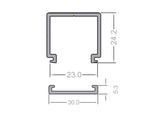 Perfil de policarbonato para proteger las tiras led, lo que permite realizar instalaciones profesionales, limpias y con estilo. Para tiras DC y AC, Incluye base y cubierta para una fácil instalación.