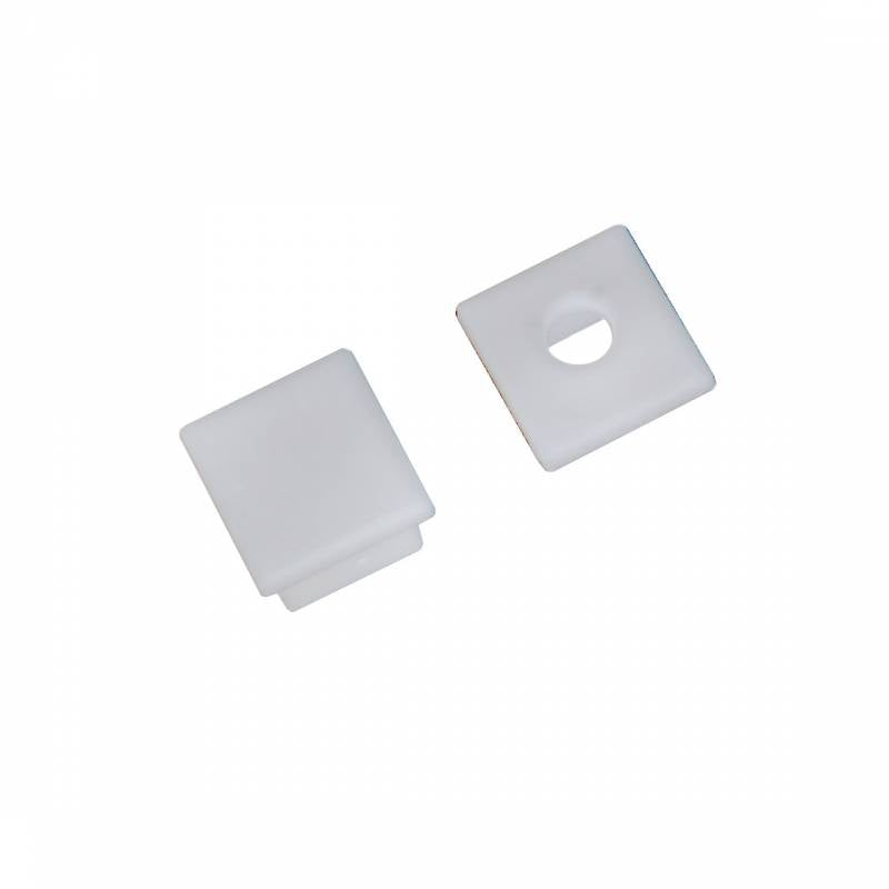 Kit que incluye las tapas de cierre derecha e izquierda del perfil led CUB.