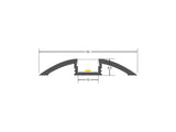 Kit que incluye perfil de aluminio, cubierta opal y tapas laterales. Para proteger y ocultar las tiras led, lo que permite realizar instalaciones profesionales, limpias y con estilo.