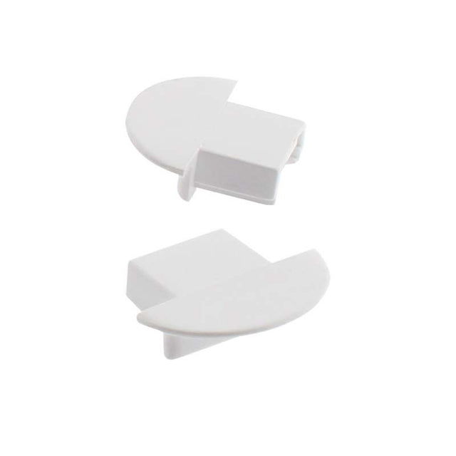 Kit que incluye las tapas de cierre derecha e izquierda del perfil led Kobe.
