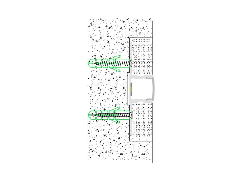 Perfil fabricado en aluminio de alta calidad ideal para iluminación de cualquier ambiente (baños, cocinas, pasillos, salones, etc) Se instala en obra entre el pladur, yeso, azulejos, etc. Dispone de aletas troqueladas que facilita la inserción del cemento u otro material para asegurar así un agarre perfecto a la pared.