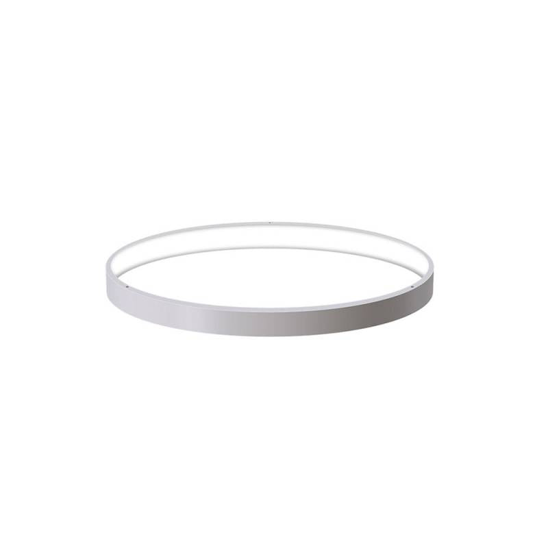 Kit que incluye perfil circular de aluminio y cubierta de silicona opal. Para fabricar espectaculares luminarias LED con múltiples opciones de instalación. Lacado en color blanco mate.