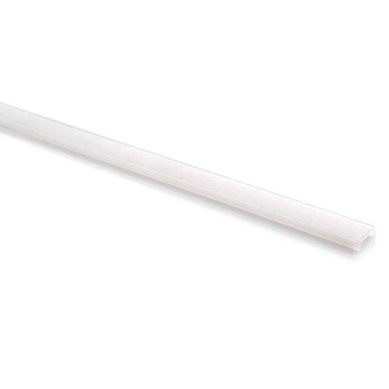Cubierta de plástico para instalaciones personalizadas de tiras led. Permite realizar instalaciones profesionales, limpias y con estilo.
