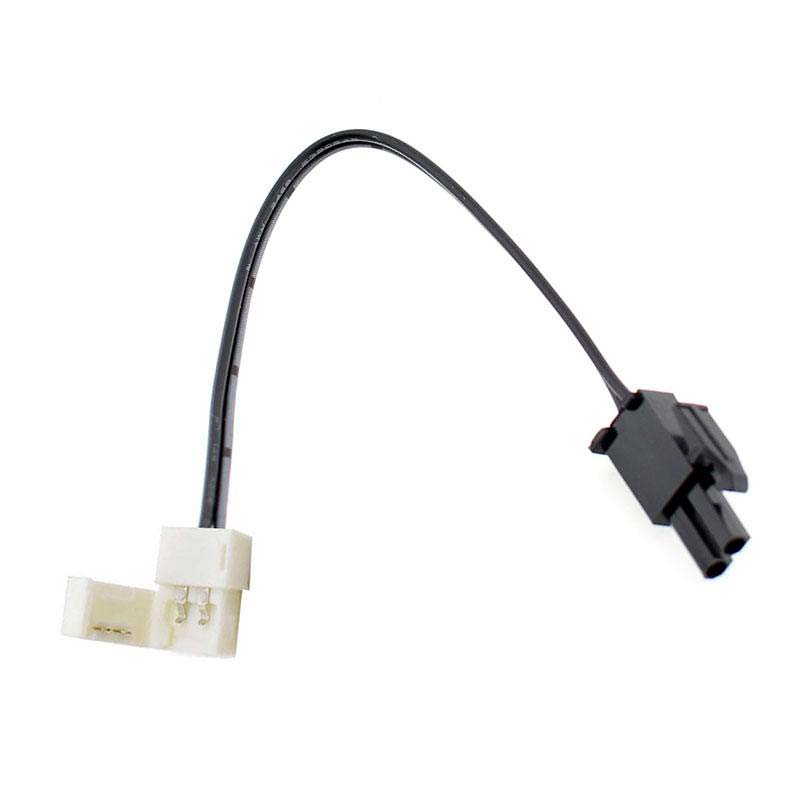 Conector AMP Macho-Tira led 10mm, cable 15cm de longitud