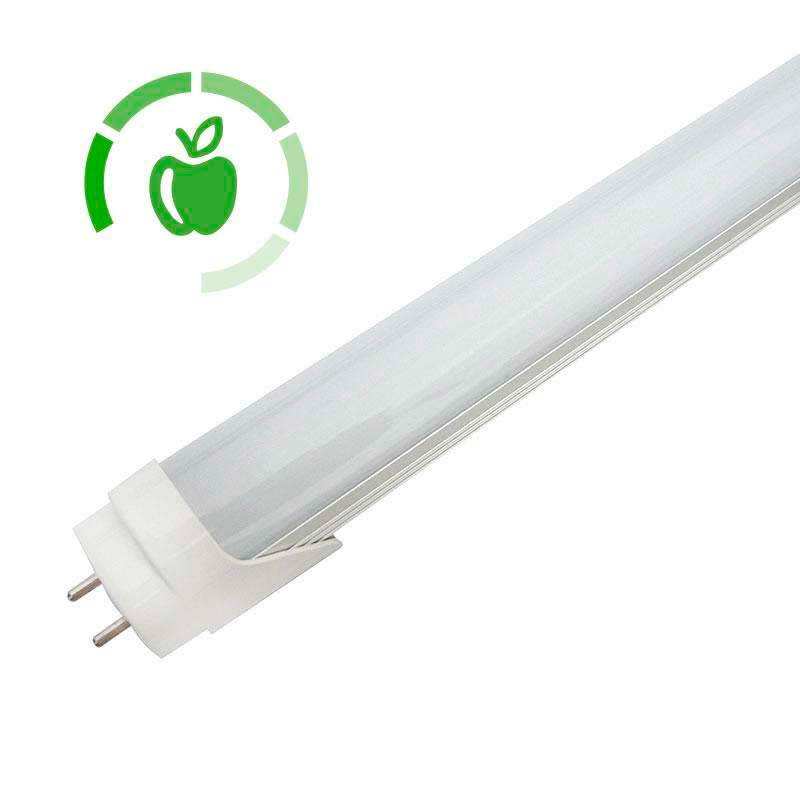 Tubo led de luz blanca nítida que acentúa el frescor de las frutas y verduras. Sustituyen a los actuales tubos fluorescentes ahorrando más del 50% de energía. Los tubos LED ofrecen una mejor calidad de luz (más brillante), no tiene parpadeos ni radiaciones ultravioleta y su encendido es inmediato. Son de fácil sustitución, no requieren mantenimiento y aseguran una alta durabilidad.