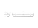 Pantalla estanca con protección IP65 para la instalación de 1 tubo led T8 de 60cm con conexión a 2 laterales. Fácilmente puedes cambiar el cableado para tubos led con conexión de 1 lateral.