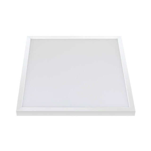 Panel LED de superficie Backlight que ofrece 5 años de garantía contra el amarillamiento del panel led. Con chip led OSRAM Chip DURIS E 2835 de alta potencia con una altura de solo 28mm y Driver led con certificado TUV. Marco en color blanco para una mejor integración en la decoración. Ahorro de hasta un 70%. Alta luminosidad, proyección de la luz de forma uniforme, no cansa la vista. CRI80 y UGR<20