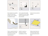 Herrajes de acero inoxidable especialmente diseñados para la instalación de paneles led en superficie. Instalación rápida y sencilla para todo tipo de techos.