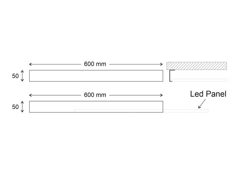 Herrajes fabricados en aluminio lacado en color blanco especialmente diseñados para la instalación de paneles led en superficie. Instalación rápida y sencilla para todo tipo de techos.