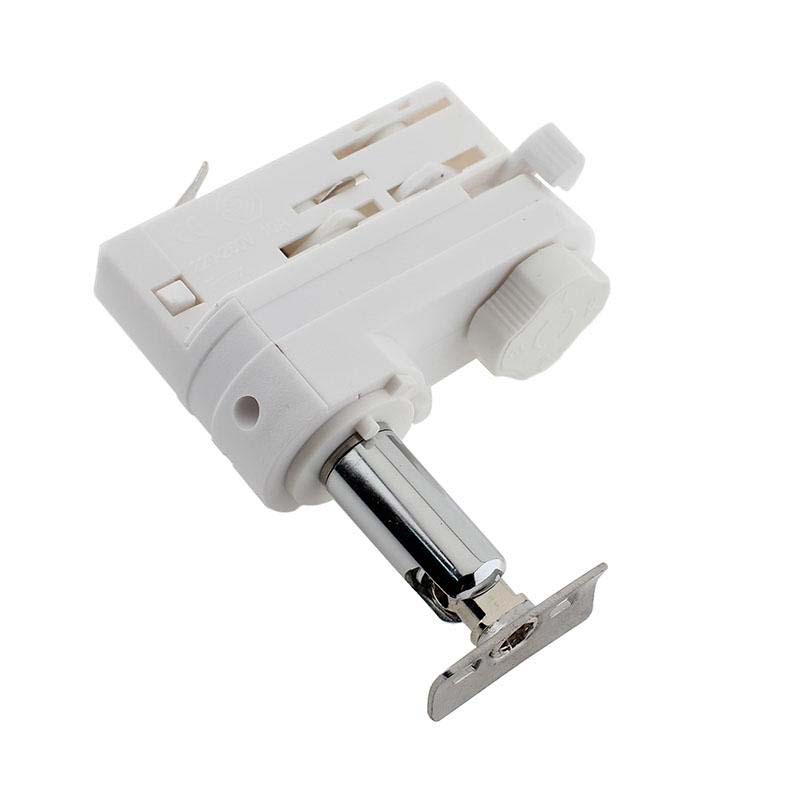 Conector trifásico para adaptar la luminaria PROLUX a un carril trifásico. Necesita dos conectores para luminaria.