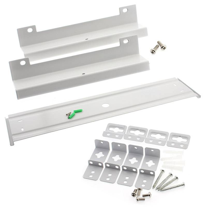 Kit que incluye de varios accesorios para instalar de 3 formas diferentes en superficie o encastrado el panel led de forma segura. 