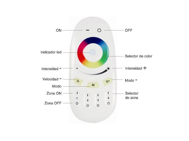 La lámpara de pié Baround RGB es una columna de luz con en base de acero lacado color blanco y cubierta circular opal con una potente luminosidad regulable con el mando a distancia incluido. Luminaria exclusiva para crear ambientes únicos en cualquier lugar. Incluye mando a distancia RF para apagar/encender, controlar la intensidad, color y efectos de la luz.