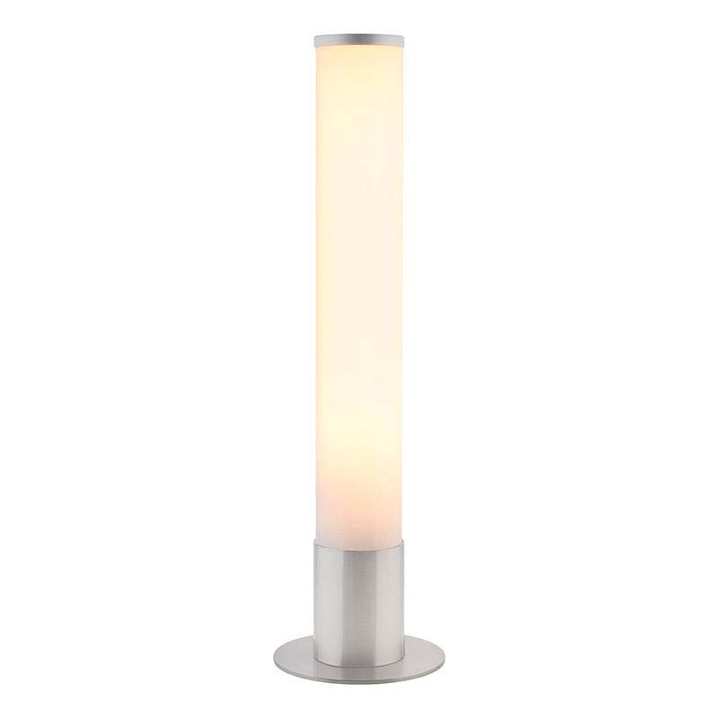 Columna de luz con en base de acero y cubierta circular opal con una potente luminosidad regulable con el mando a distancia incluido. Luminaria exclusiva para crear ambientes únicos en cualquier lugar. Incluye mando a distancia RF para apagar/encender, controlar la intensidad y efectos de la luz.