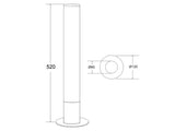 Columna de luz con en base de acero y cubierta circular opal con una potente luminosidad regulable con el mando a distancia incluido. Luminaria exclusiva para crear ambientes únicos en cualquier lugar. Incluye mando a distancia RF para apagar/encender, controlar la intensidad y efectos de la luz.