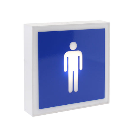 Aplique LED de superficie fabricado en aluminio lacado en color blanco mate y luminaria led con señalética de fácil comprensión.