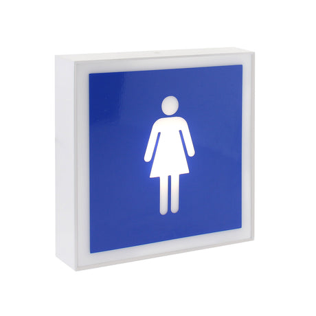 Aplique LED de superficie fabricado en aluminio lacado en color blanco mate y luminaria led con señalética de fácil comprensión.