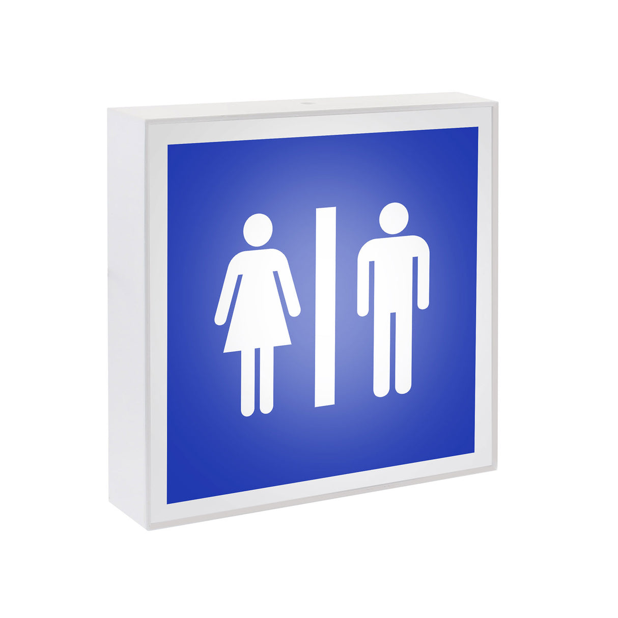 Aplique LED de superficie fabricado en aluminio lacado en color blanco mate y luminaria led con señalética de fácil comprensión.
