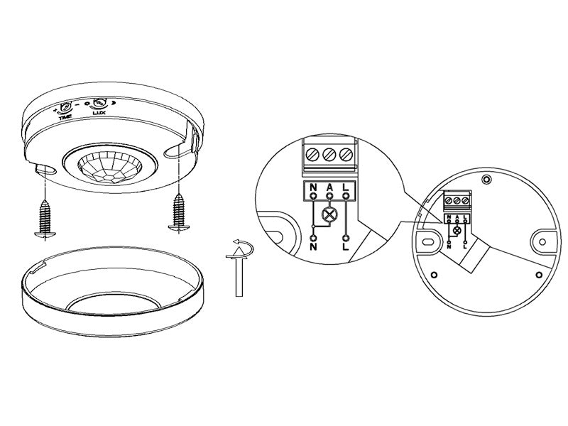 Sensor de movimiento y luminosidad de superficie de diseño extra plano. Dispone de una innovadora tecnología de detección con sistema IR. Soporta una carga de 1200W (incandescente) y 300W (led). Con reguladores de tiempo, sensibilidad y luminosidad. Regulable en tiempo y luminosidad, con detector crepuscular e incorpora un temportizador de mínimo 5 segundos hasta 7 minutos. Rango de detección 360º y una distancia de 6m.