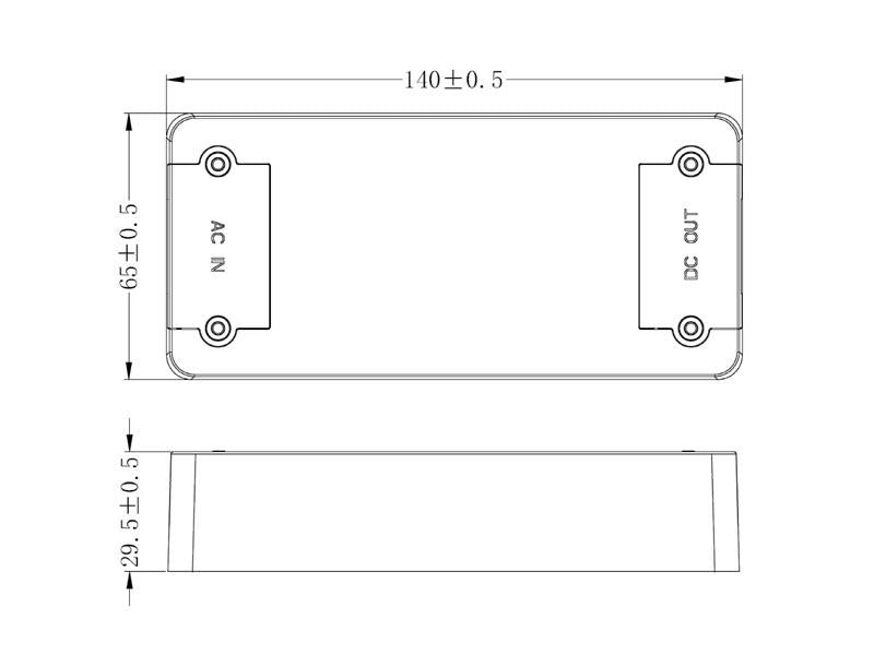 Led driver de corriente constante para luminarias LED para interiores.