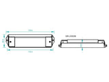 LED DRIVER con control DALI 4 canales especialmente diseñado para focos led (proyectores led, luminarias led de farolas, campanas industriales y similares) proporciona una gran economía y eficiencia.