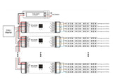 LED DRIVER de Corriente Constante (CC) con control DALI. Con 1 señal DALI para 4 canales sincronizados - 4x(4.2-12.6)W.